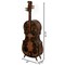 Vintiquewise Cello-Shaped Wine Holder 10-Bottle Freestanding Metal Rack Vintage Decorative Storage Organizer Musical Ornament Display Stand for Dining Room Kitchen Home Bar KTV and Entertainment Areas